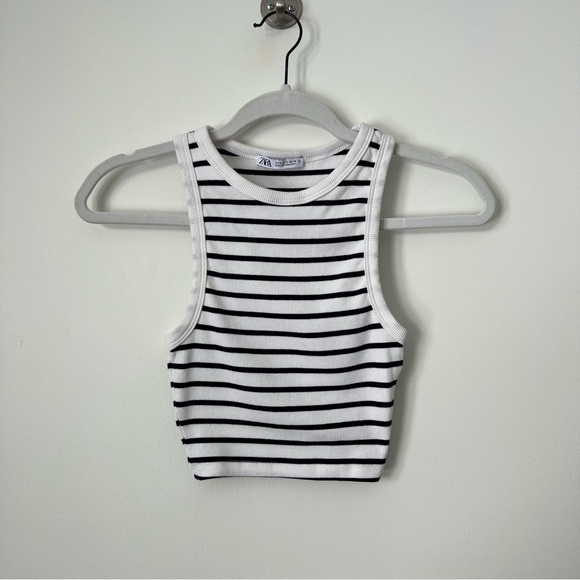 Zara Stripe Crop Top - Picture 10 of 13
